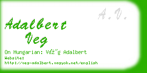 adalbert veg business card
